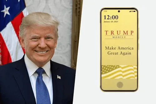 Gold Trump smartphone with $47.45 monthly plan launched by Trump Organization in 2025